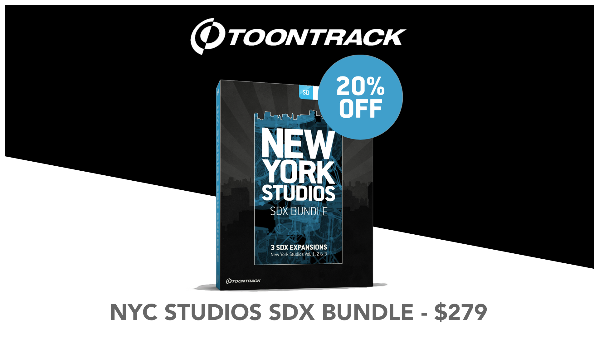Toontrack’s NEW YORK STUDIOS SDX BUNDLE on promo DontCrac[k] News