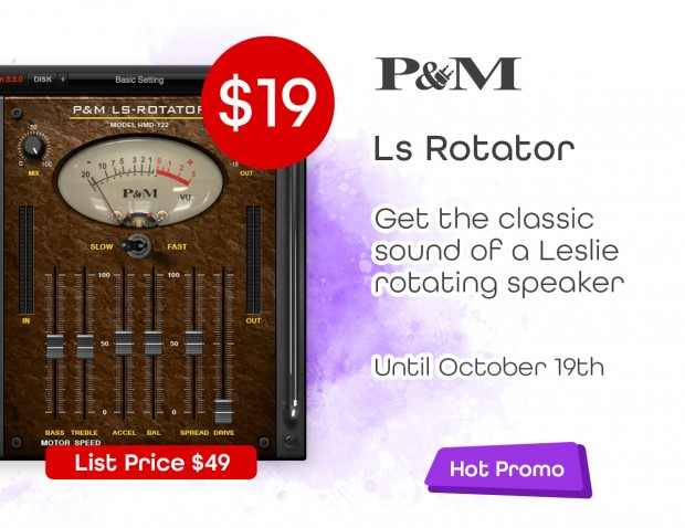 Get the classic sound of a Leslie rotation speaker at the unbeatable price of $19!