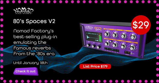 A great deal on the ultimate reverb dream machine of the ’80s era, get those magical reverbs you’ve always dreamed for Black Friday